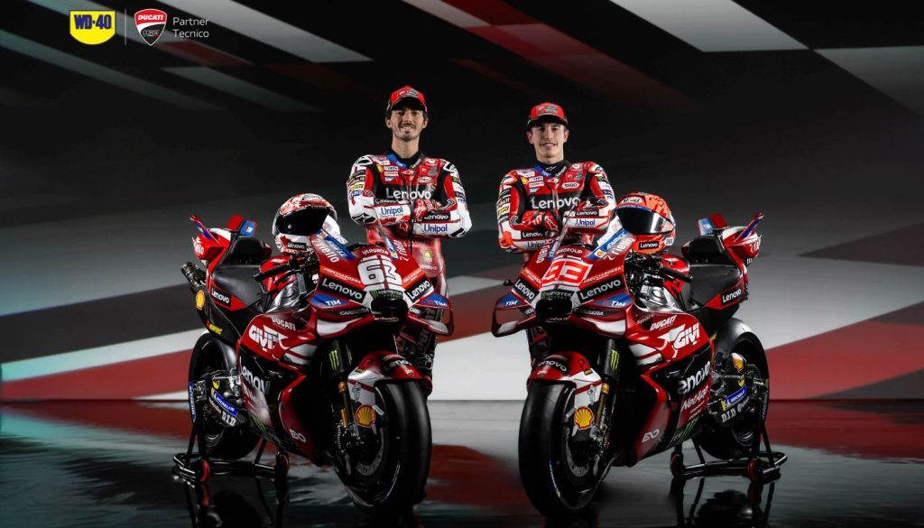 WD 40 conferma la partnership con Ducati Lenovo Team nel