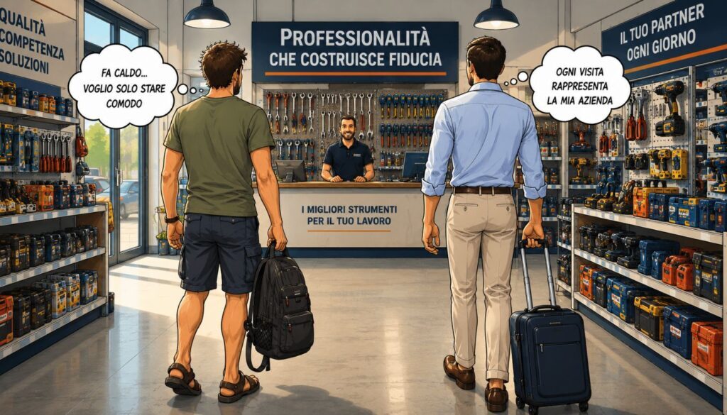 Come si vestono, in estate, i vostri agenti rappresentanti